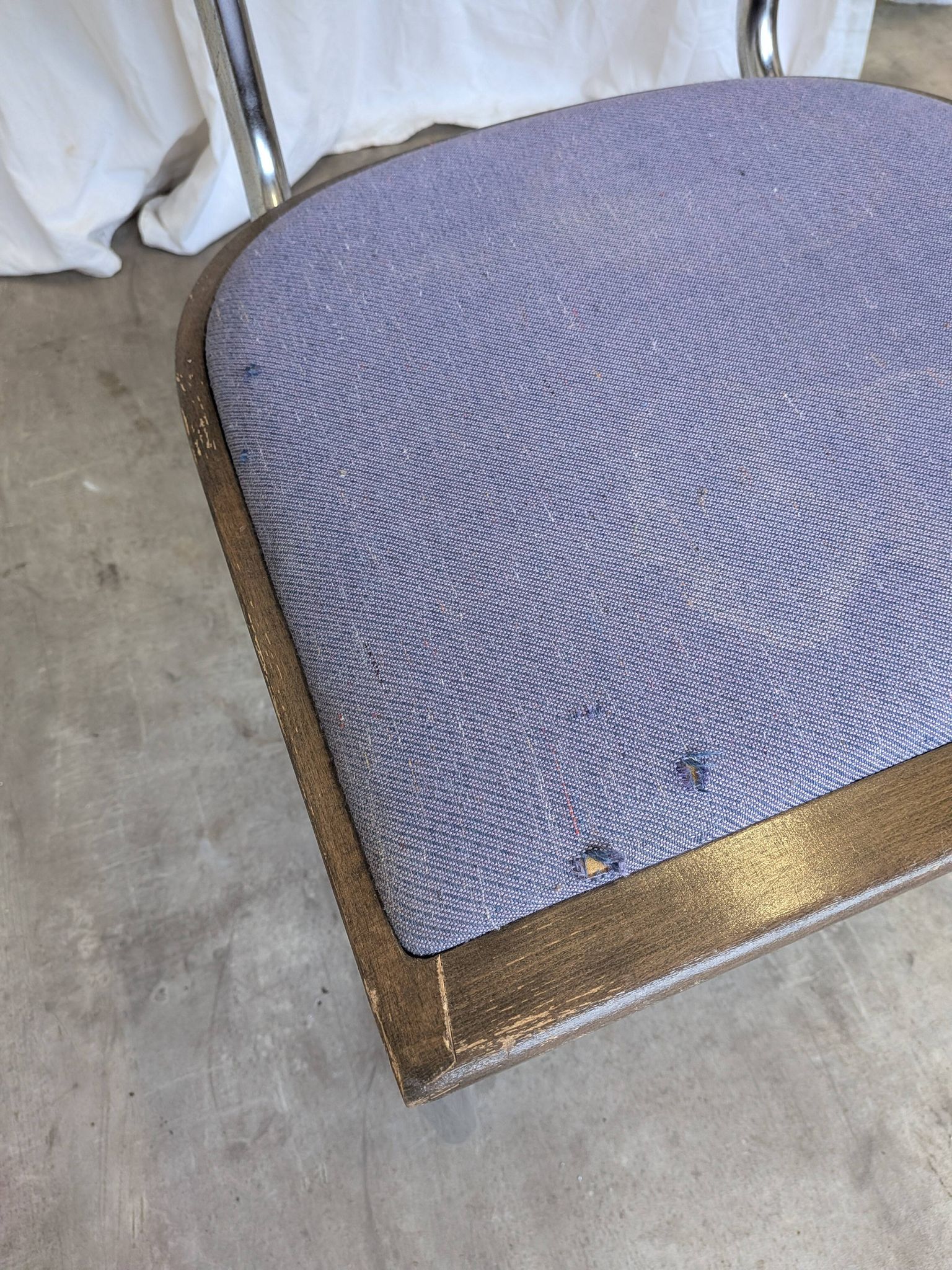 Set of 2 Vintage Office Purple Cesca Style Armchair / Stol Kamnik Yugo