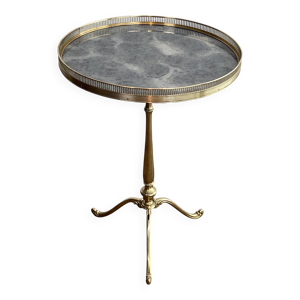 Guéridon en laiton et - maison