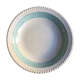 White and turquoise hollow dish