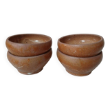 Set of 4 small stoneware bowls