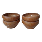 Set of 4 small stoneware bowls