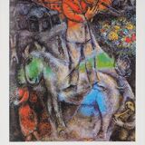 Marc CHAGALL: The violinist above the city - Original vintage poster signed