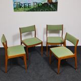 Set of four vintage Danish design dinning chairs by M mobil