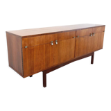 Vintage Scandinavian style row in rosewood and brass from the 60s