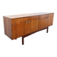Enfilade vintage style scandinave en palissandre et laiton des années 60