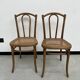 Duo de chaises bistrot anciennes Thonet avec estampille
