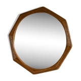 Miroir mural en forme de crayon avec cadre octogonal