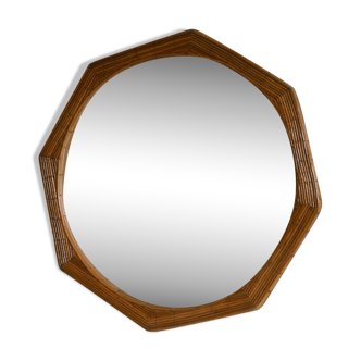 Miroir mural en forme de crayon avec cadre octogonal