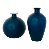 Murano glass vases in the style of Carlo Moretti, Italy 1970s
