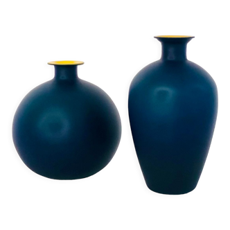 Vases en verre Murano dans le style de Carlo Moretti, Italie années 70