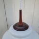 Suspension en opaline et teck