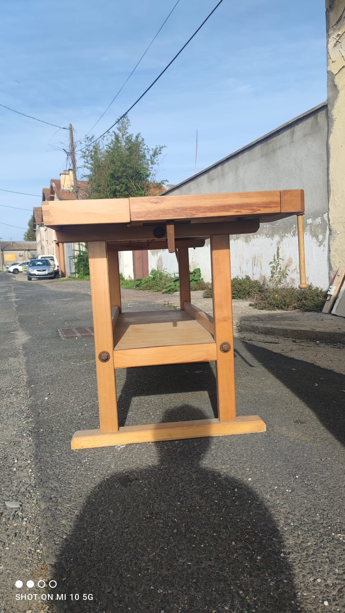 Solid beech workbench