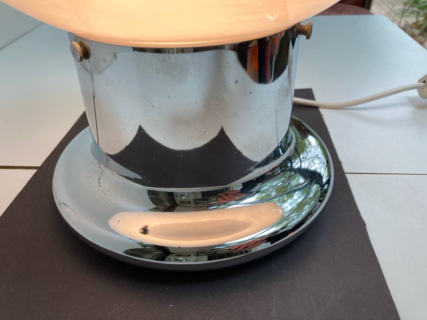 Italian table lamp in the style of vintage carlo nasson or toni zucchier