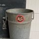 Old zinc florist vase