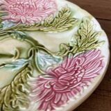 Barbotine plates with peony decoration