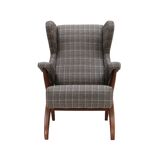 Mid-Century Franco Albini Fiorenza Graphite-blue Wool Ash Italian 1950 Armchair