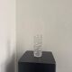 Clear decorative Vase sculpture with spikes, glass vase