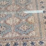 Persian wool rug blue green 125x190