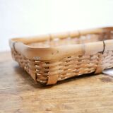 Vintage rattan basket