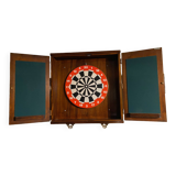 Wall mounted dartboard cabinet