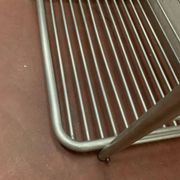 20th century curved aluminum bakery rack