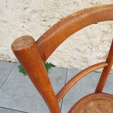 Chaise bistrot assise décorée