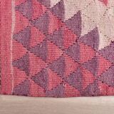 3x12 Pink & Beige Kilim Runner Rug 84x347Cm SK 34619