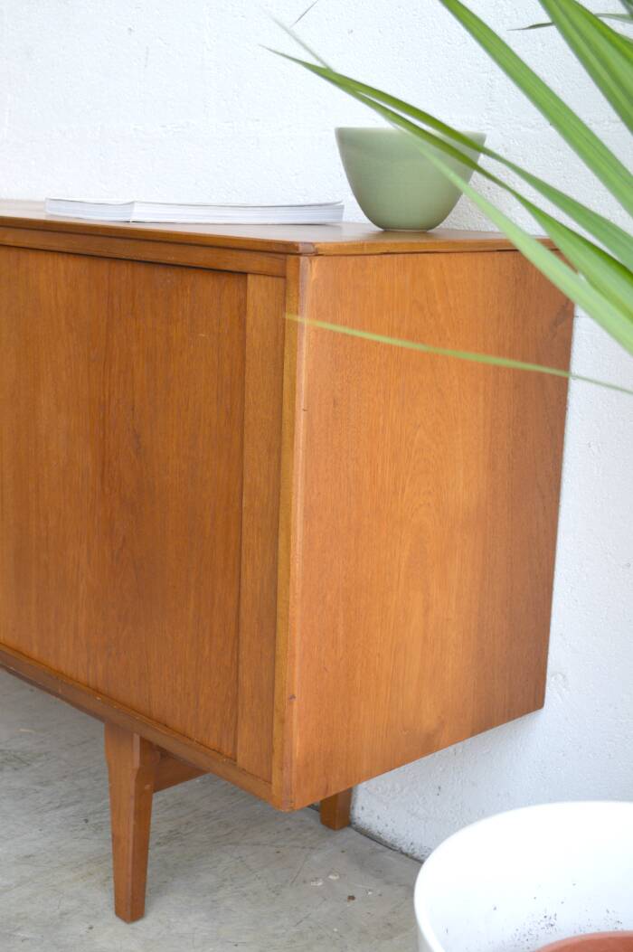 Scandinavian enfilade with curtain door 184 cm