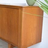 Scandinavian enfilade with curtain door 184 cm