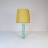 Mid-century green marble table lamp by Bergbom, Sweden, 1960s.