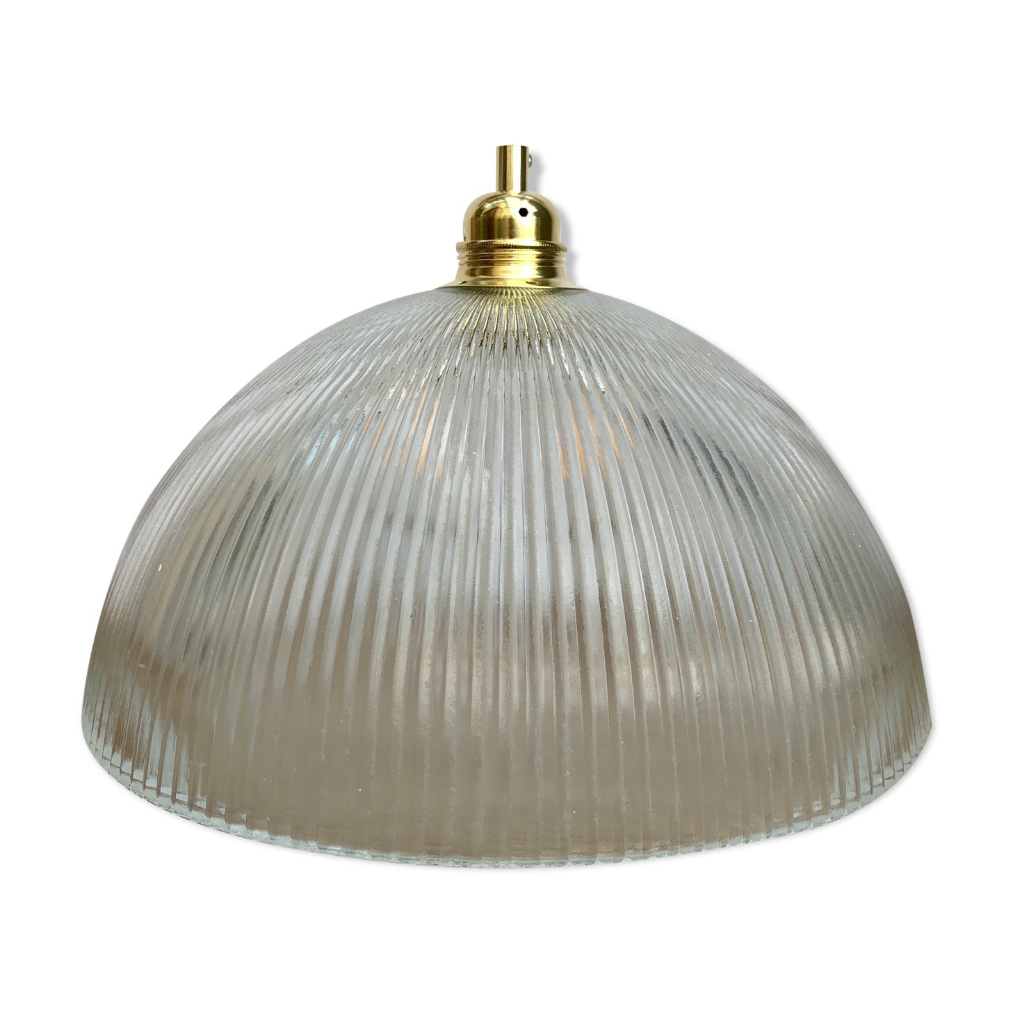 Vintage Holophane glass lampshade