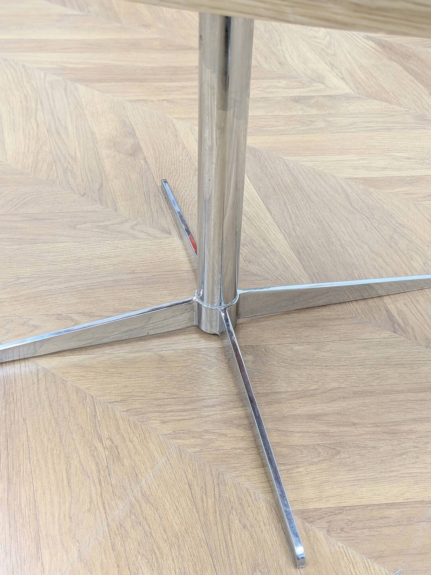 Retro coffee table with a metal base, 1970s.