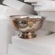 Large Vintage Silver-Plated Footed Salad Bowl, 1960s Italy, Argent Finish, Centerpiece Decor