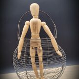 Basket braided metal salad