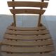 Table et 2 chaises pliantes de jardin en bois naturel