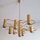 Brass chandelier by Sciolari for Boulanger, Belgium 1970's