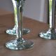9 small stemmed sparkling glasses H 13 cm