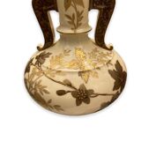 Vase en forme de boule aplatie circa 1900 G.d Et Cie à Limoges