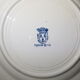 Lot 4 flat plates in Earthenware of St Amand and Hamage model Modern-Style, iron earth.