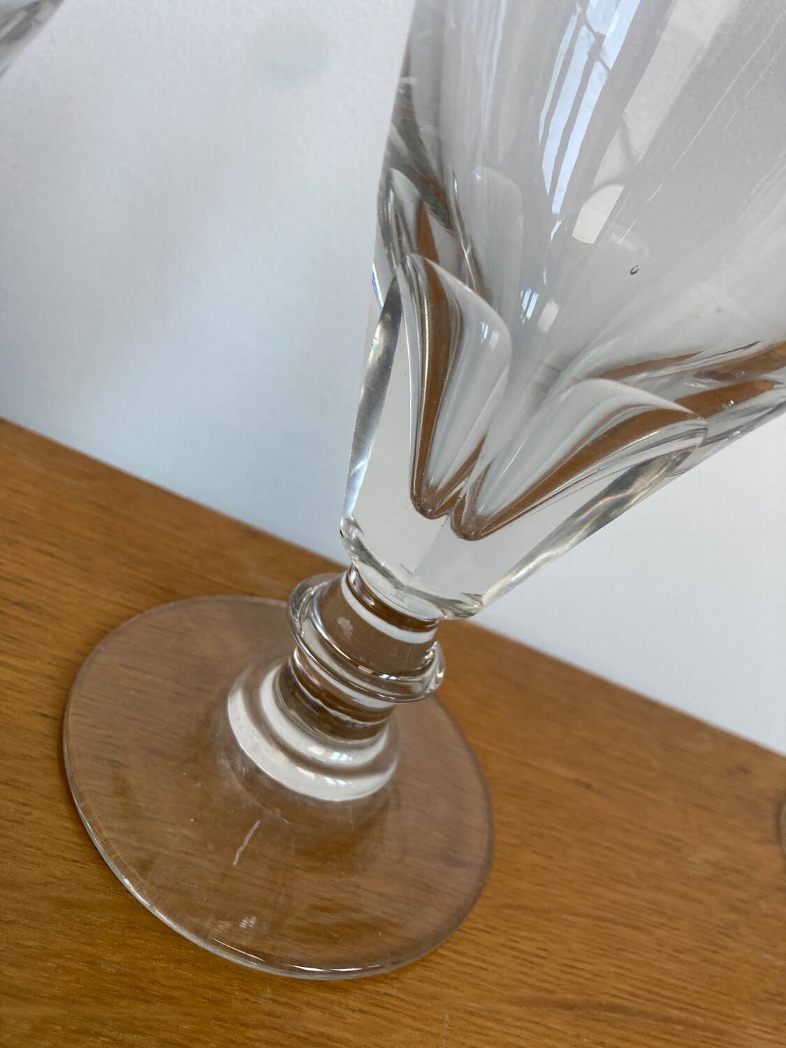 Pair of late 19th century absinthe glasses