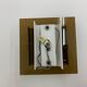 Ensemble de 4 appliques Lucite vintage années 1970