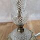 Lampe vintage verre et laiton années 50-60