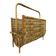 Rattan and woven wicker magazine rack