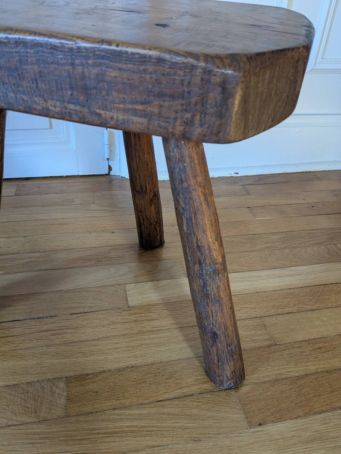 Brutalist tripod stool