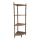 Étage d'angle en bois - Quart de cercle