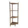 Étage d'angle en bois - Quart de cercle