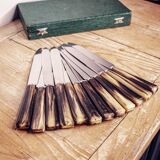 Coffret de 12 couteaux anciens