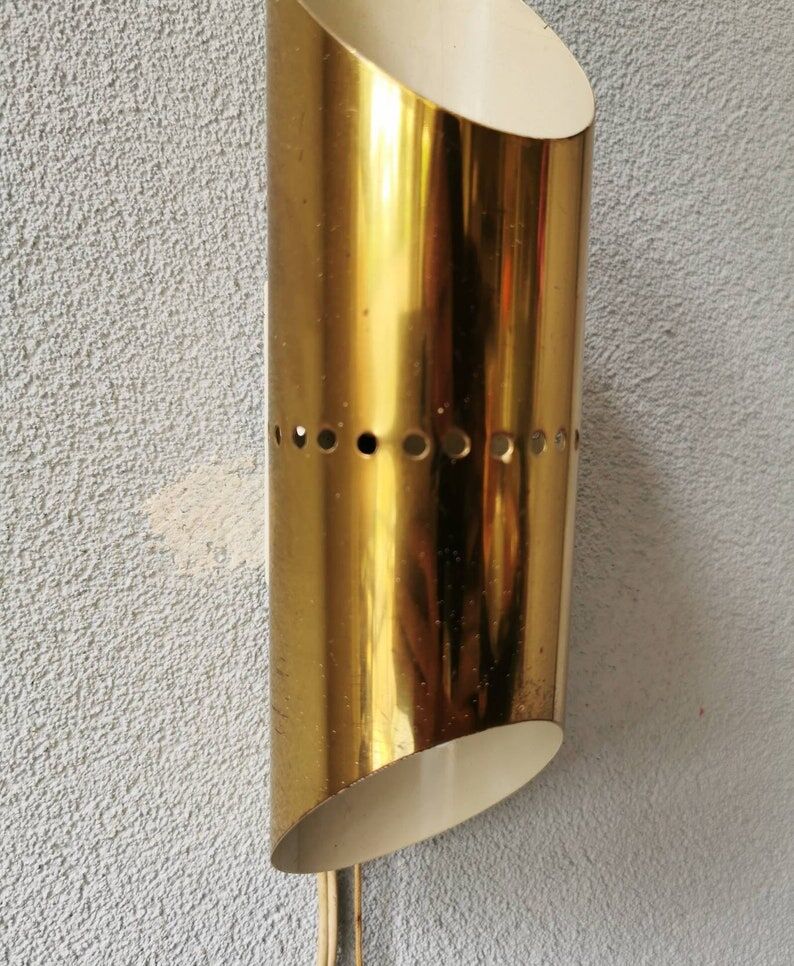 Vintage metal wall lamp 1970