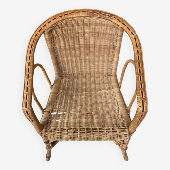 Rattan armchair