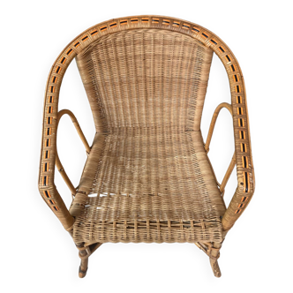 Rattan armchair